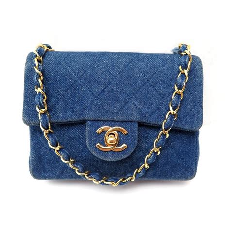 chanel mini denim bag